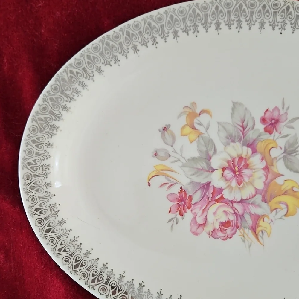 VTG W.S. George Derwood Oval Platter